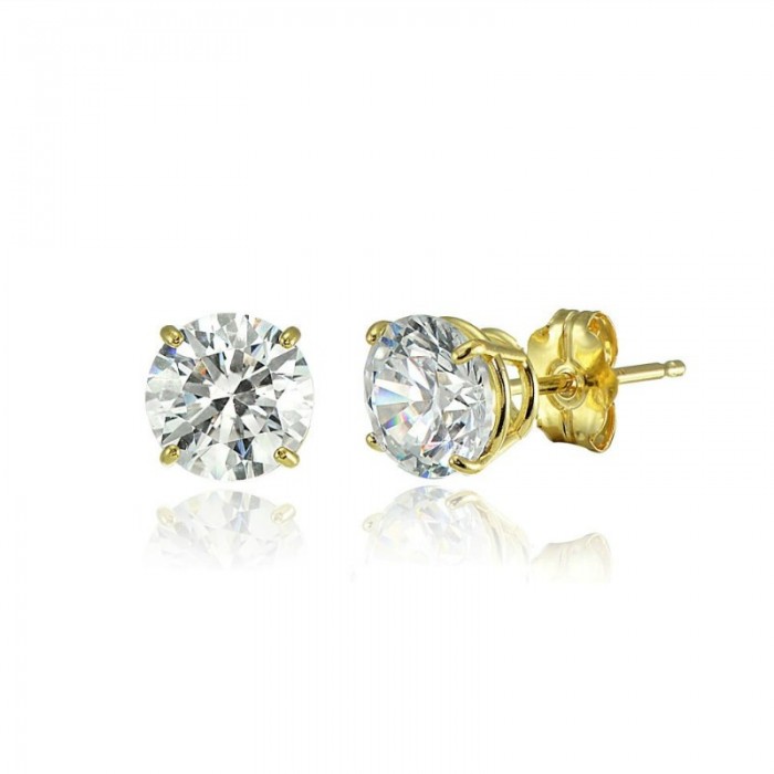 Octavia Bridal Earrings (Gold)